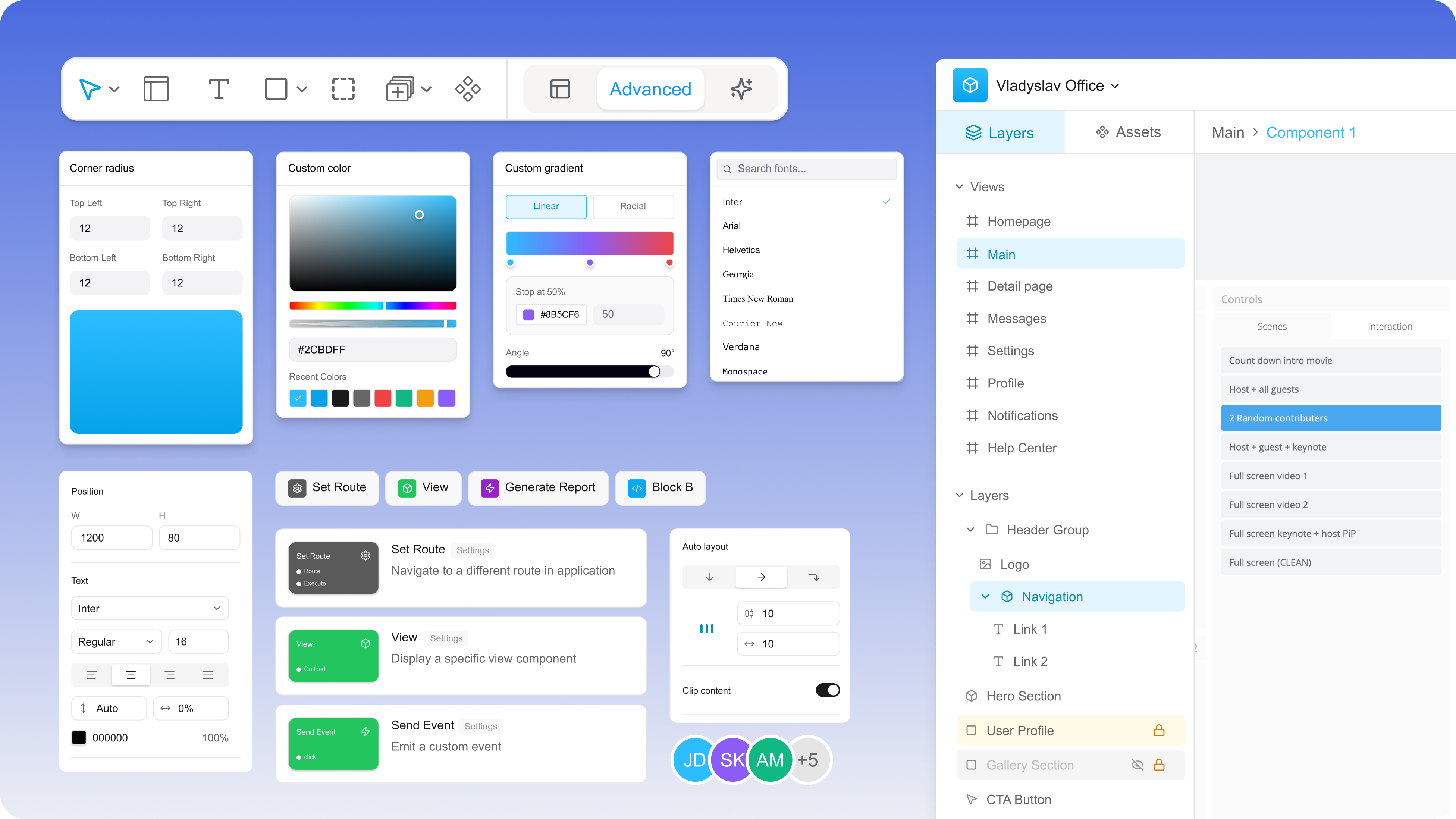 Design system case — component library and tokens